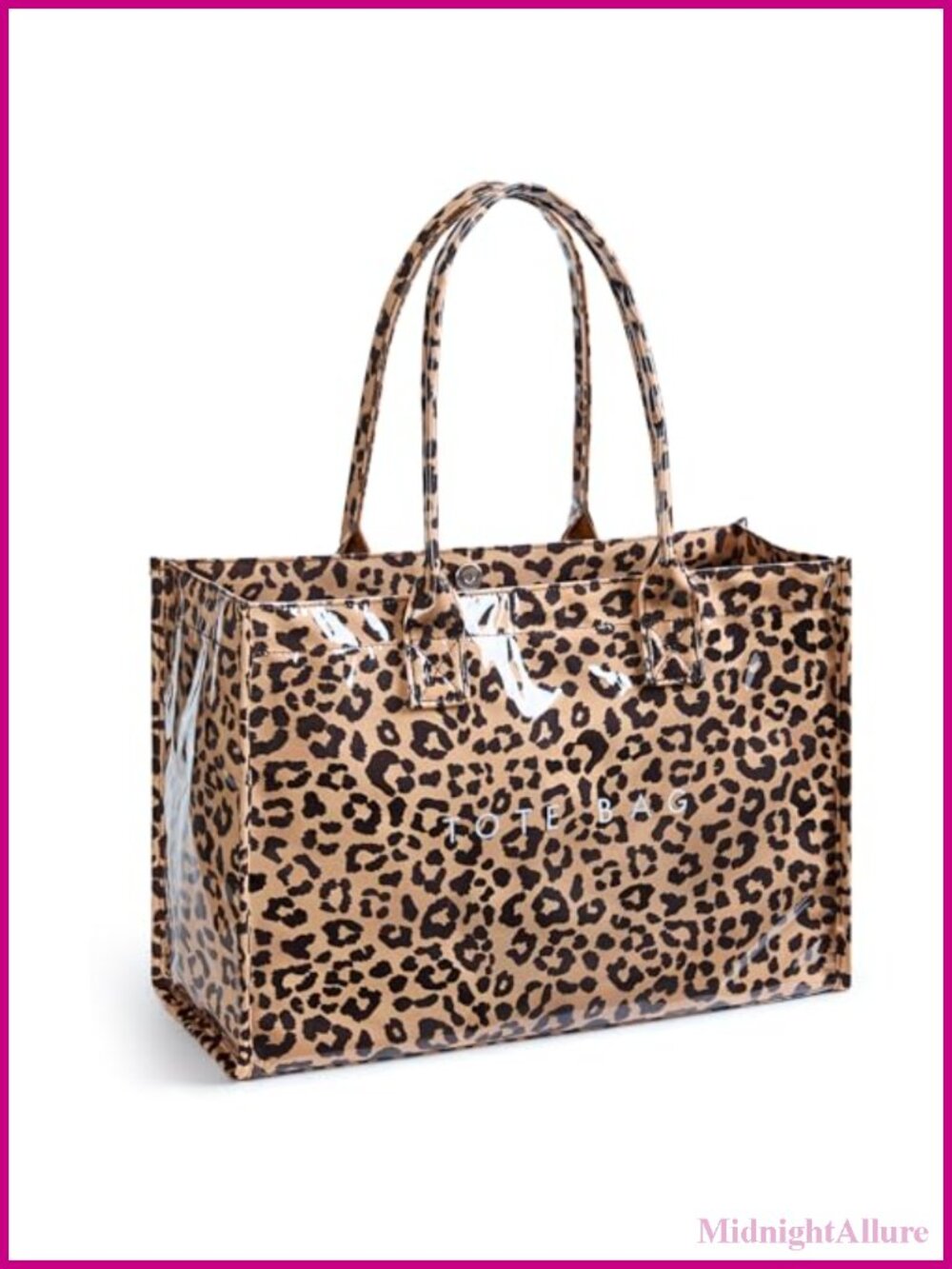 PVC Tote Bag Large Waterproof Foldable Shoulder Handbag for Work Travel